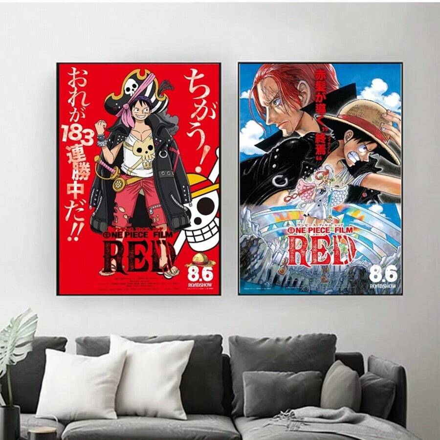 ONE PIECE 1 PC One Piece Wall Art, Anime Wall Art, Cool Anime Style, Young Room Wall Art, Manga Wall Art,Anime Room Decor, Unframed