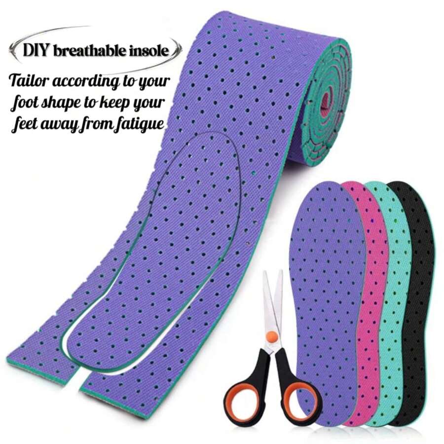 Self-Cut Insole, Soft And Comfortable Sports Shock-Absorbing Insole