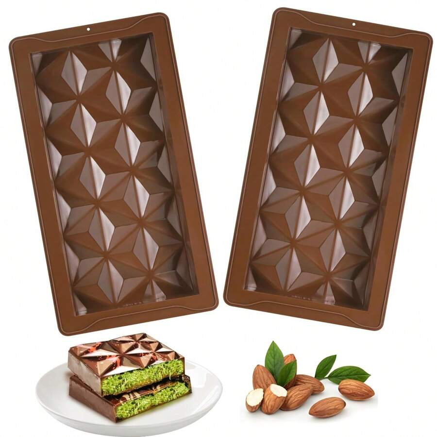 Silicone Chocolate Baton Mold, Used For Chocolate Making, Includes Deep Chocolate Bar Mold