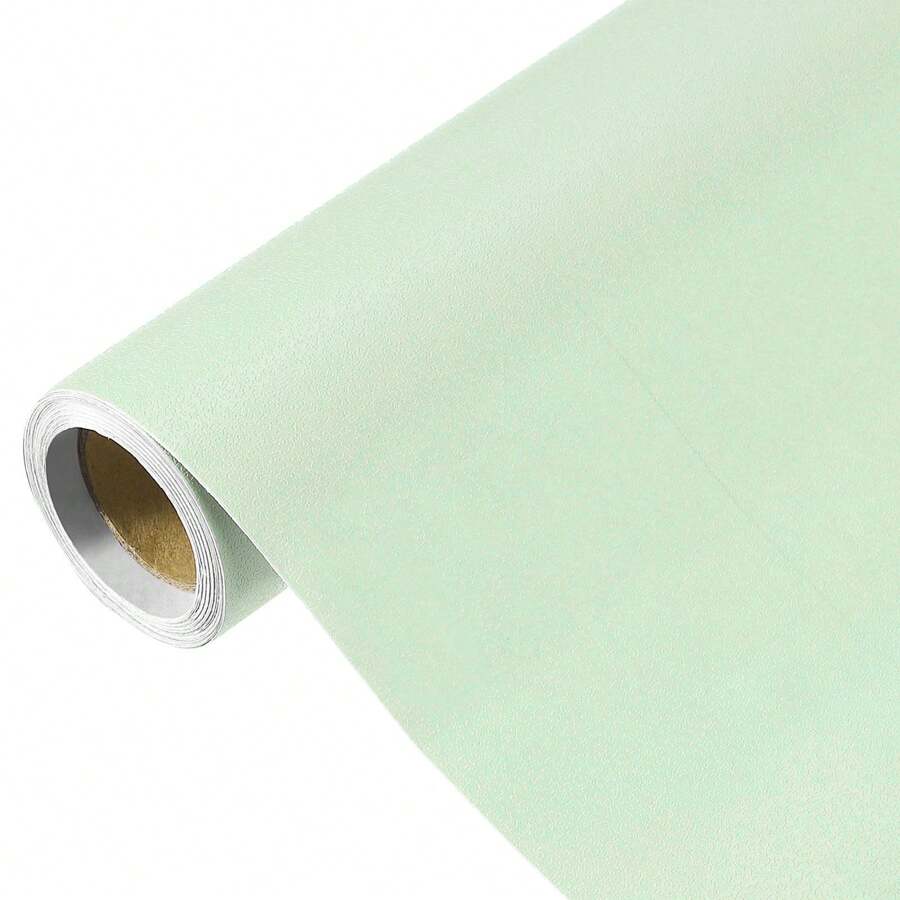 Wallpaper, Peel And Stick Wallpaper, White Contact Paper Solid Color Vinyl Self-Adhesive Wall Paper Decorative For Wall Covering