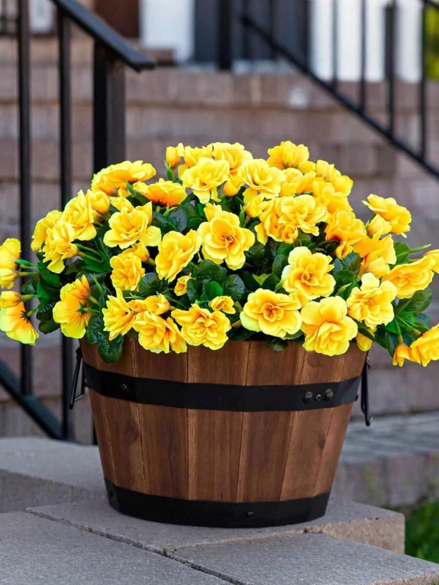 4 Stücke gelbe Azaleen Künstliche Blumen Seide Blumen Künstliche Azaleen Kamelien Zweige für Hochzeit Brautstrauß Tischdekoration, Simulationsblumen Kunststoffpflanzen für Zuhause Zimmer Büro drinnen und Outdoor Blumenvase Dekoration, Faux Blumen für Party, Muttertag, Vatertag, Feste, Geburtstag, Einweihungsparty, Abschlussfeier, Frühling Sommer Boho Garten Hof Küche und Esszimmer Dekorationen