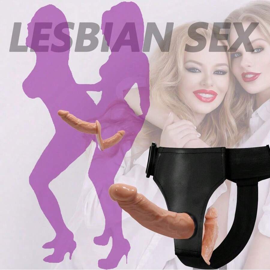 1 Stück Frauen Tragbarer Dildo doppelköpfiger realistischer Penis Dildo Slip, tragbarer Sexgürtel mit dickem Dildo Fake Penis Sexspielzeug Analplug weibliche Masturbation tragbarer dicker Dildo Erwachsenenprodukte.