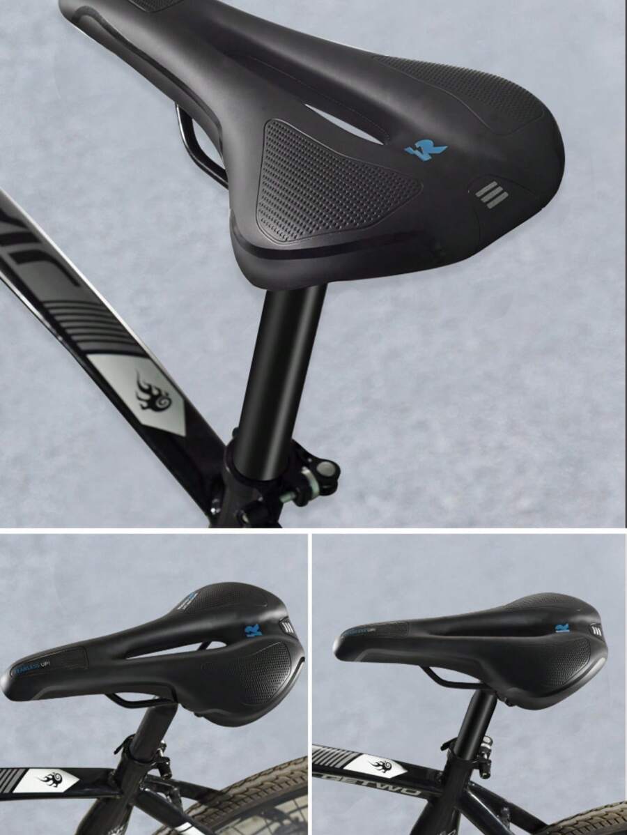 Fahrradsattel Sitz Bergfahrrad Kissen Superweiches dickes Silikon Sitzkissen, universelles Fahrrad Zubehör