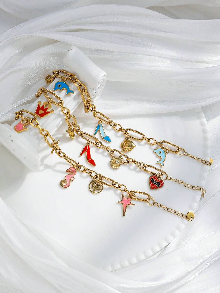 Mazuer 1 pieza Pulsera de charm elegante minimalista y versátil de oro estilo vintage para el verano y la playa, diseño chic para mujeres, regalo para el Día de la Madre, Y2K, Ramadán Eid, Acción de Gracias, Fiesta del Día de la Independencia, uso diario y casual, vacaciones