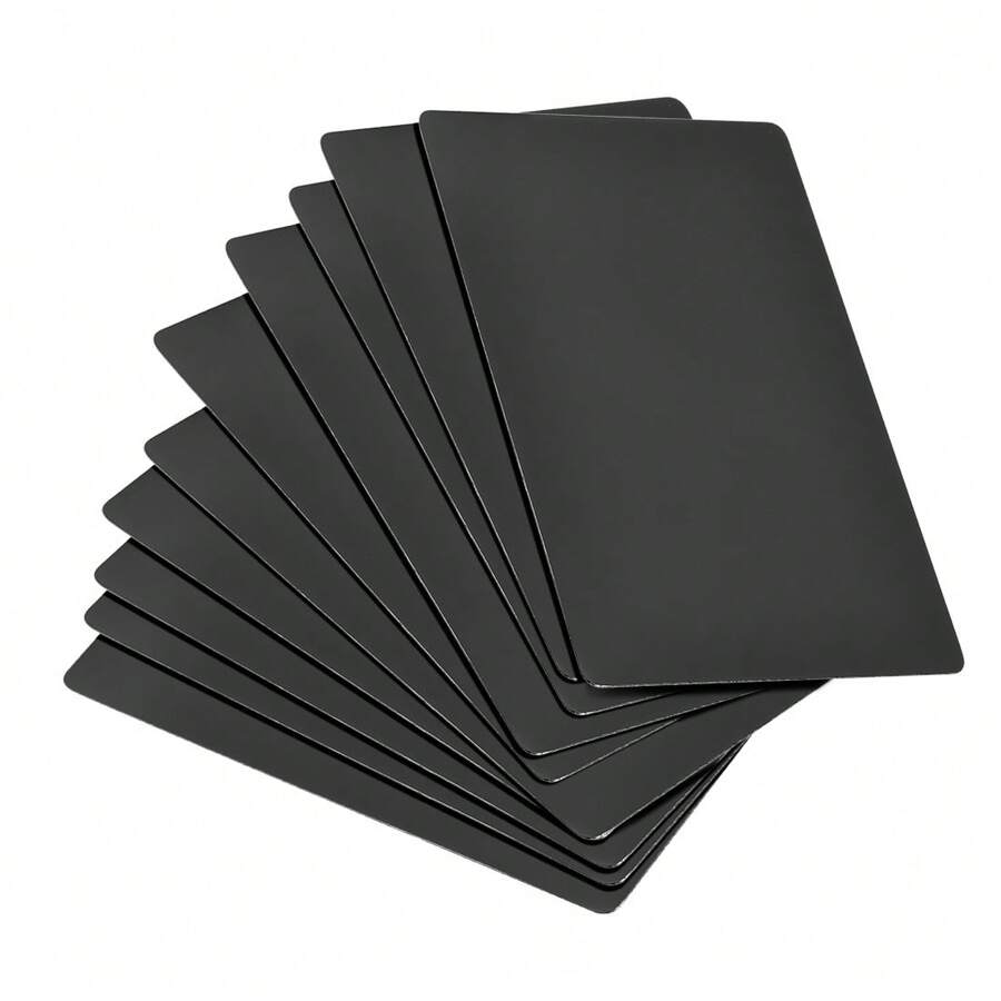 Blank Metal Card Anodized Aluminum Plate For DIY Laser Printing Engraving