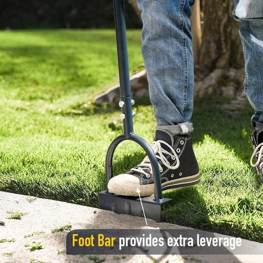 Militärqualität Leicht-Schaufel aus Legierungsstahl, ergonomisches, kraftsparendes Unkrautentfernungswerkzeug, breiterer rutschfester Fußpedal Gartenschaufel für Höfe und Villen, rostfrei und korrosionsbeständig, effiziente Schaufelkante Gartengeräte für Villa