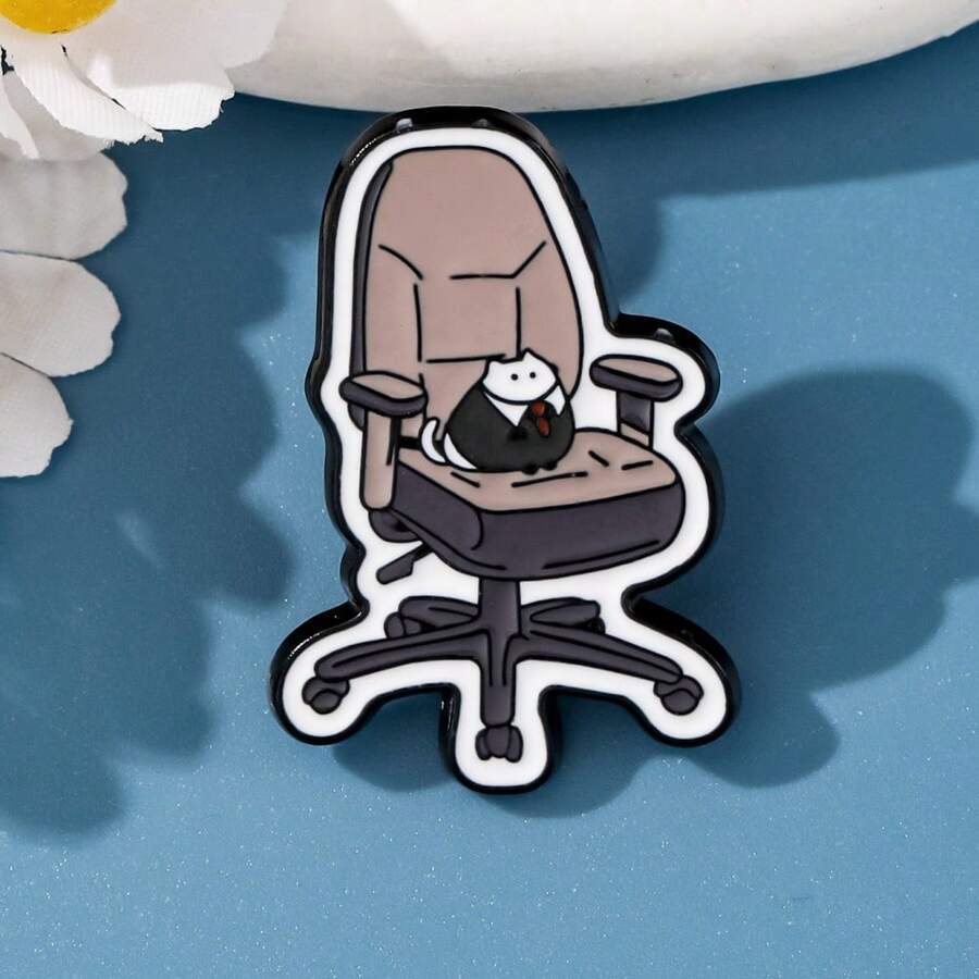 The Cat Boss Enamel Brooch Pin Fashion Decorative Brooches Ornaments Lapel Bag Badges Jewelry Gifts 2025 New Style