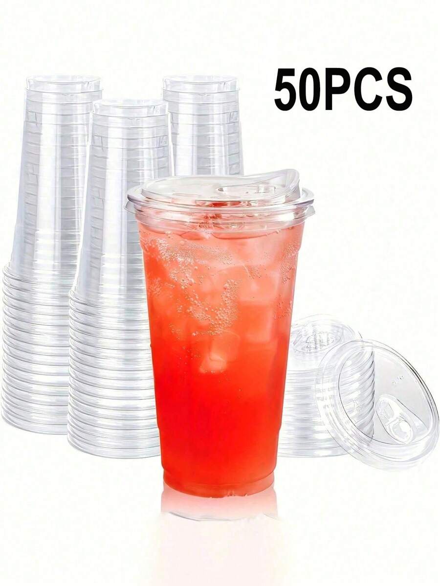 Large Transparent Insulated Acrylic Reusable Cups With Lids - Perfect For Hot And Cold Beverages, Outdoor Picnics, Birthday Parties, And Everyday Use - Multipurpose, And Easy To Clean
