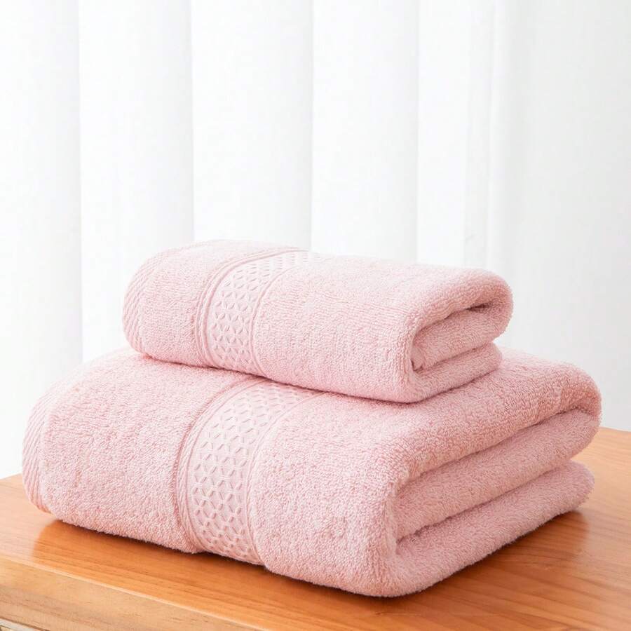 1 Stück Handtuch/Badetuch & 2 Stück Set (Badetuch + Handtuch), Ingwer-Schleifen-Design, dick, saugfähig, weich, hautfreundlich Gesichtswaschhandtuch, Duschkörperhandtuch, Badezimmer Accessoires Rückkehr zur Schule für Schönheitssalon Zuhause Badezimmer