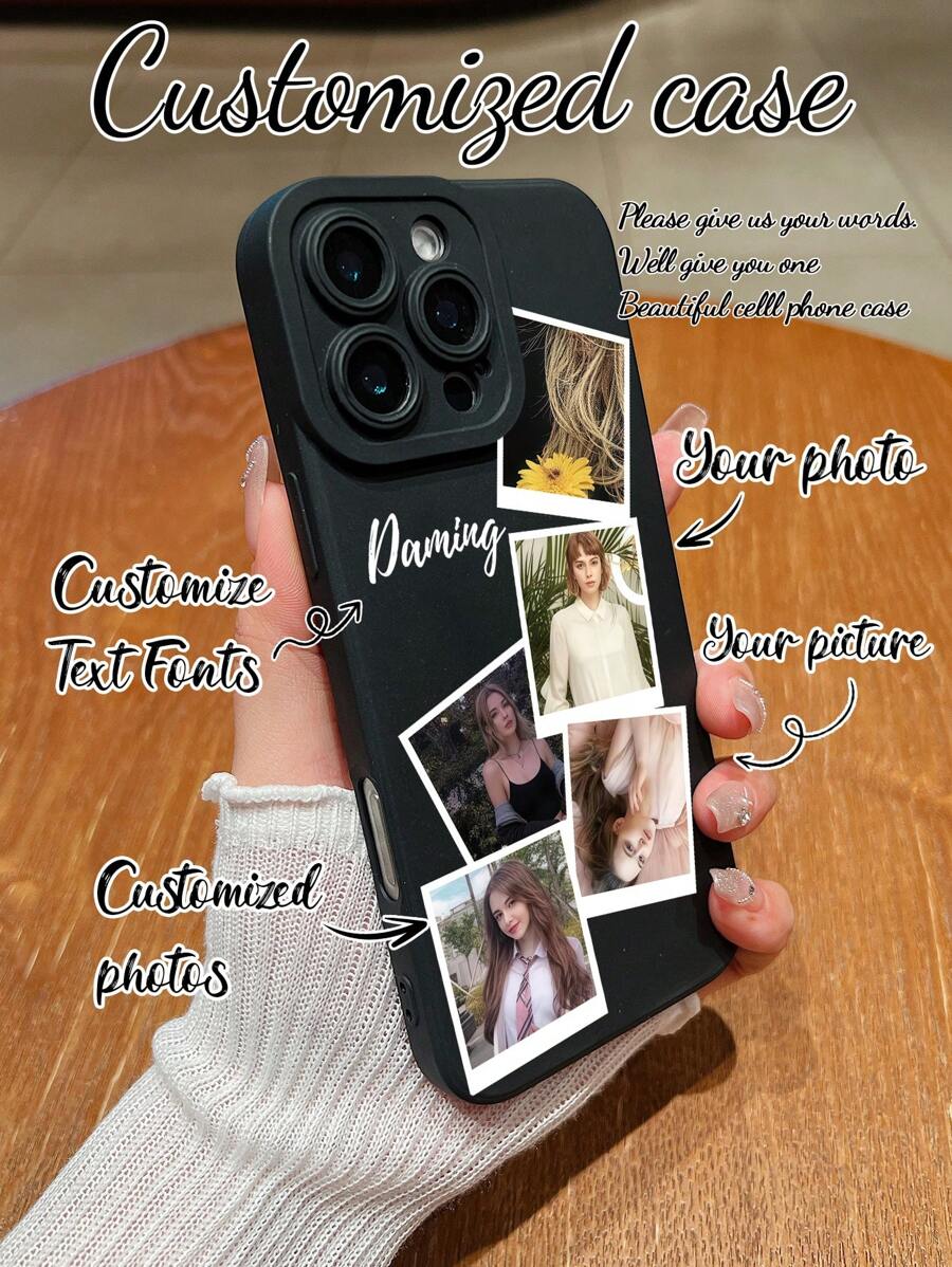 1 Stück anpassbare magnetische matte SilikonHandyhülle, unregelmäßig angeordnetes angepasstes Foto, hochauflösender UV-Druck, geeignet zum Anfeuern, für Mußestunden, Kameraschutz Handyhülle für 16 Pro Max/16 Pro/15 Pro Max/14 Pro Max/13 Pro Max/A12/A13/A14/A15/A52/A54/A55/13C, OPPO A15/OPPO A17, Honor X6A/X7B/X8B/X6, S23 Ultra/S24 Ultra/A52S, VIVO, OPPO, SAM, Redmi, geeignet als Geschenk und für den täglichen Gebrauch