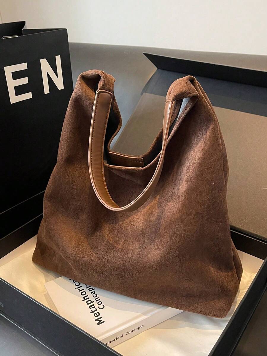 Set de 2 bolsos de mano de madre e hijo auténtico con monedero, bolso de hombro casual de gran capacidad, versátil y elegante para uso diario y commuting
