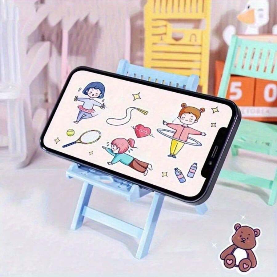 1 Pc Multifunctional Beach Chair Mobile Phone Holder With Adjustable Height Mobile Phone Holder. For Loved Ones, Family And Friends, It Is A Great Gift For Fun And Interest. Compatible With IPhone, Android Phone, Gift For Birthday, Family, Friends Phone Stand, Phone Accessories