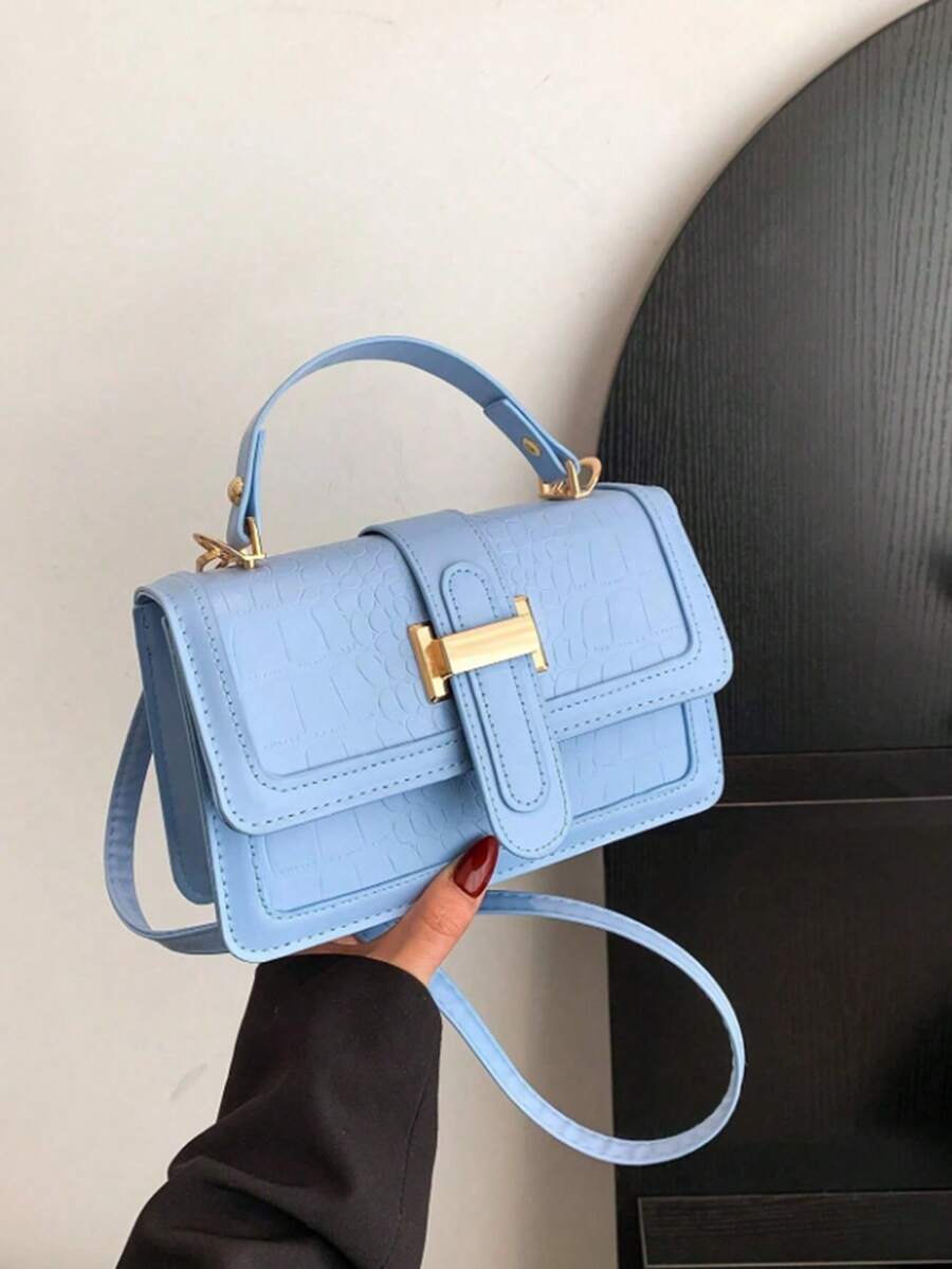 Women's 2024 Autumn Winter Handbag, Fashion Shoulder Bag With Plain, Popular Small Square Crossbody Bag