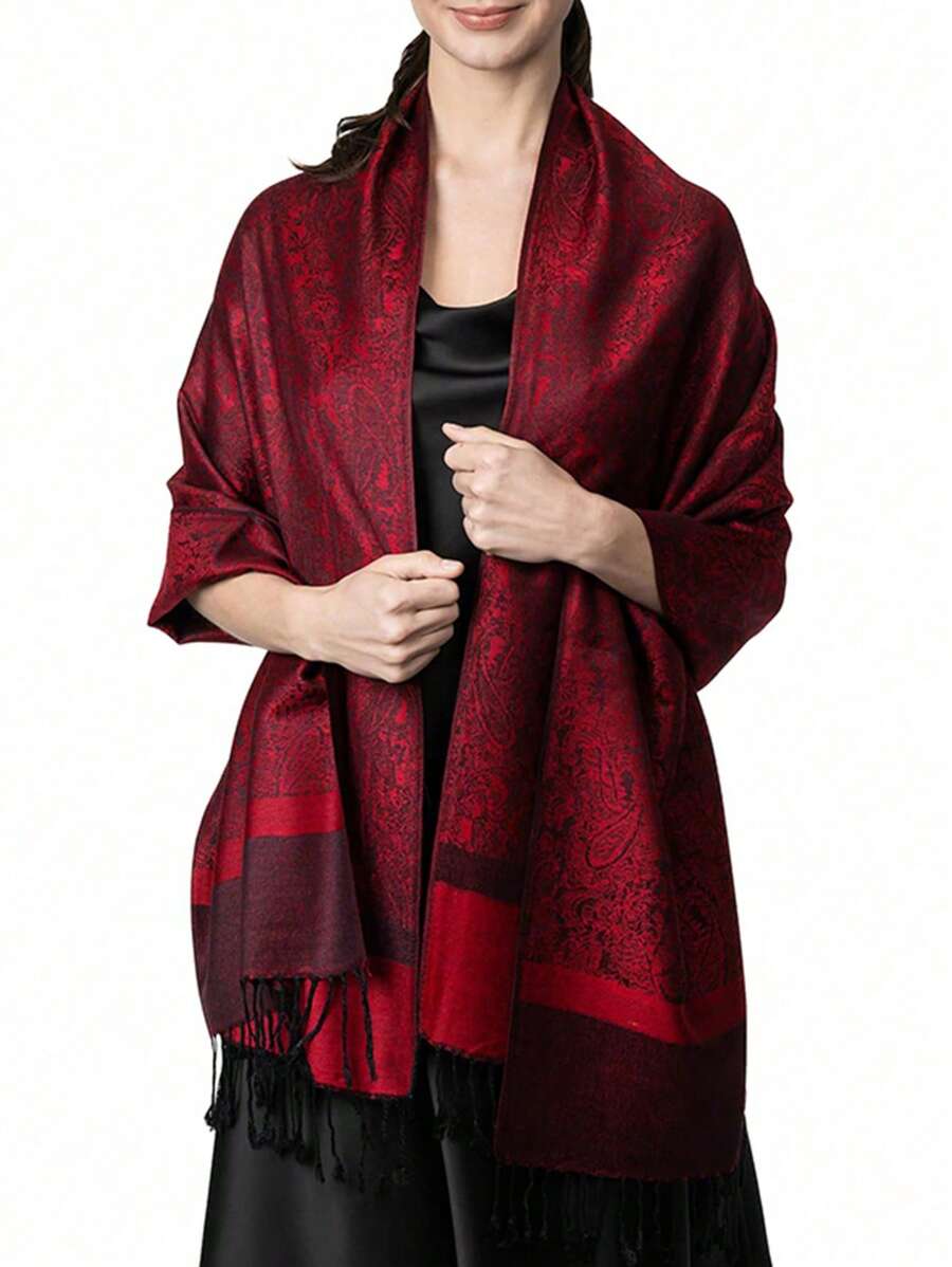 1 buc 68 * 200 cm eșarfă retro cu caju, șaluri și wrap-uri cu model Paisley, moale, mare, dimensiunea supradimensionată, cașmir, unisex, eșarfă pentru cap, bandane, hijab, rochii de seară, petrecere, călătorie, birou, rochii de seară de nuntă, cadou