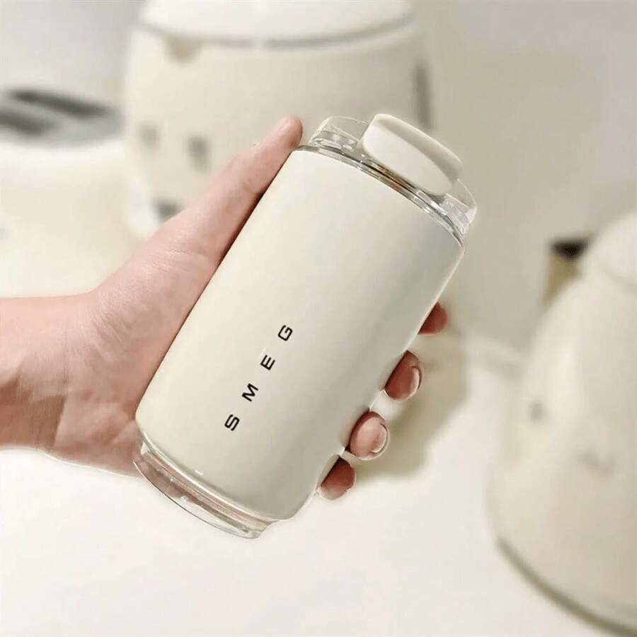 Botella de agua de acero inoxidable aislada de 260ml, taza de moda 2025 para Smeg, adecuado para bebidas calientes y frías, agua con gas, té de frutas, zumo, café