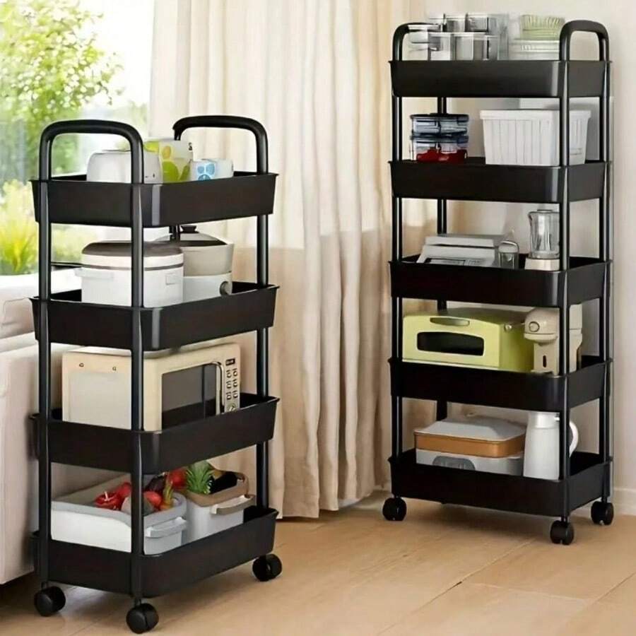 Trolley Shelves For Kitchens, Home Floors, Bedrooms, Snack Racks, Mobile Bathrooms, Toilets, Storage Shelves