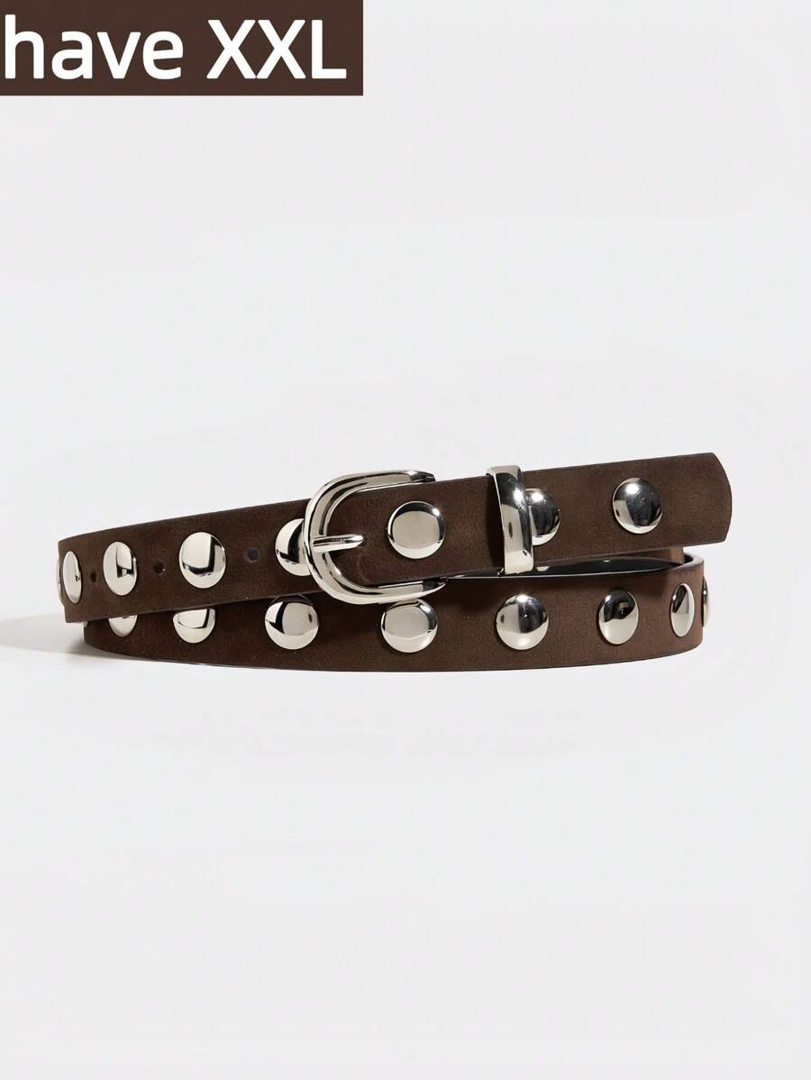 Plus Size Gothic Style Vintage Studded Metal Buckle Belts, Bohemian Y2K Waist Belts, Fashion Accessory For Maxi Dresses, Jeans, Streetwear, Punk, Music Festivals, Parties, Graduation Summer, School