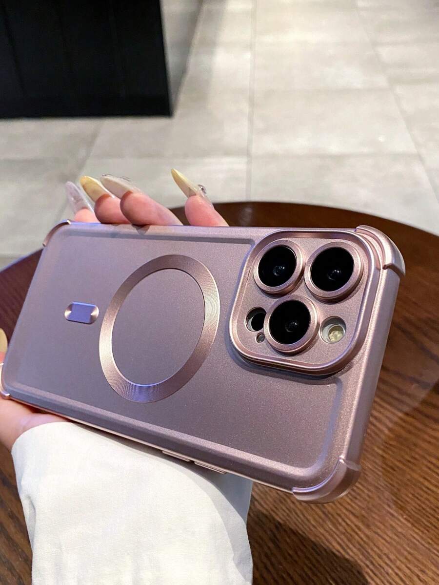Stilvolle magnetische Metalllack Handyhülle geeignet für kompatibel mit iPhone 16 16E 16Pro 16Plus 16Pro Max 15 14 13 12 11 X XS XSMAX XR 7 8