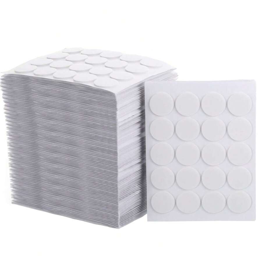 100-500pcs Wax Candle Wick Stickers, Double-Sided Adhesive Foam Tape For Candle Making Supplies And Bottom Base Holders