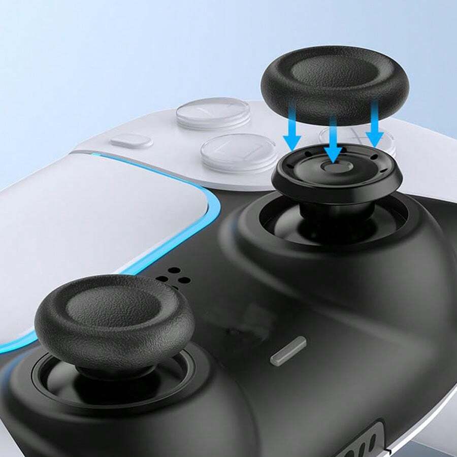 4pcs Joystick Replacement Cap Thumb Grips For P5/P4/XBO Controller, P5/P4/XBOXController Button Stick Covers, 3D Analog Cap Skin Replacement Part Repair Accessories