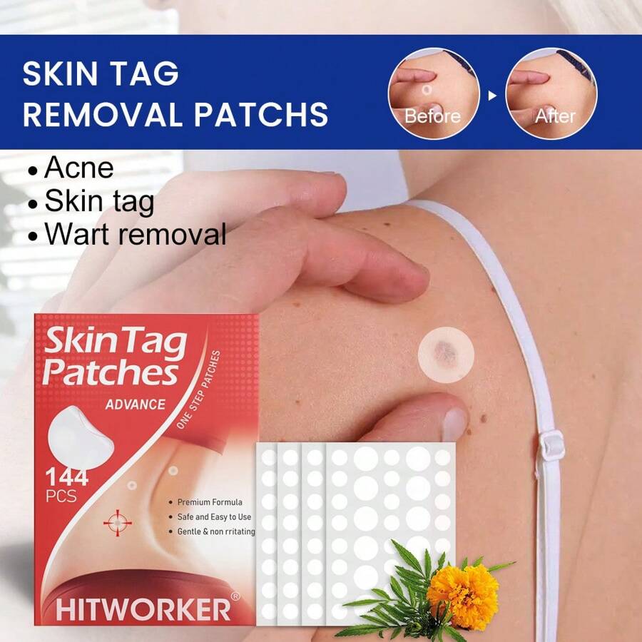 144pcs Face Care Patches, Hydrocolloid Material For Blemish Coverage, Contains Safe Botanical Ingredients, Gentle & Non-Irritating, Alcohol-Free, Relaxes Mind And Relieves Fatigue