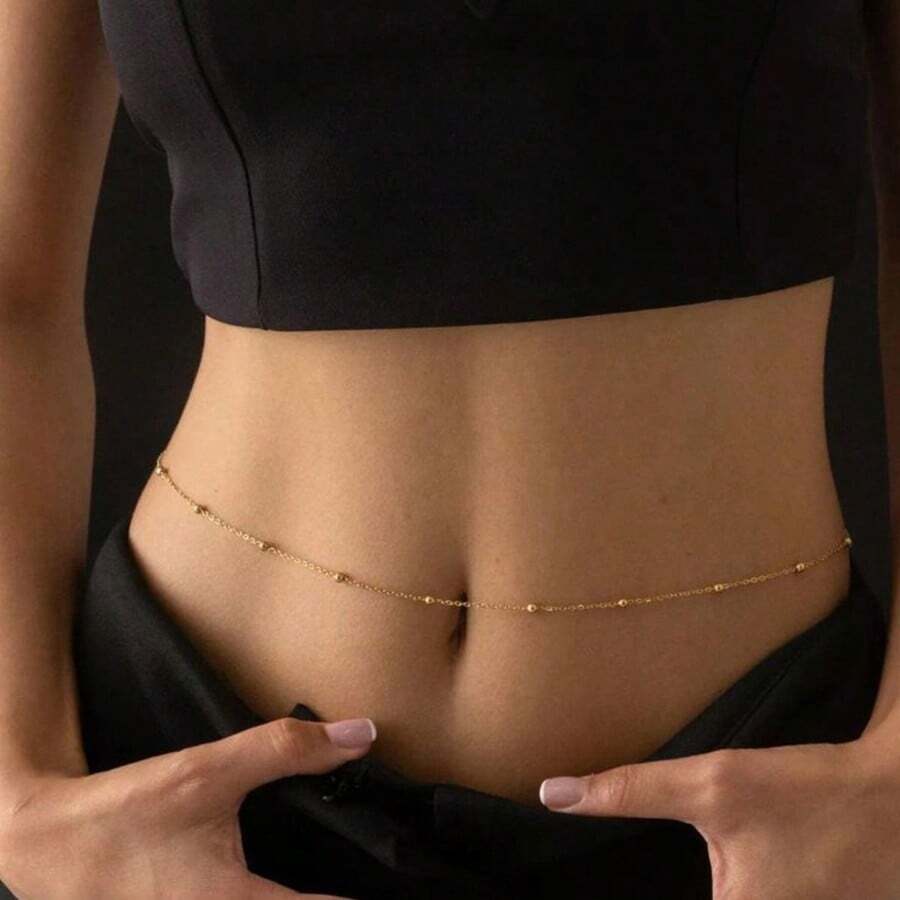 1 pieza Cadena de cintura sexy, versátil y de moda