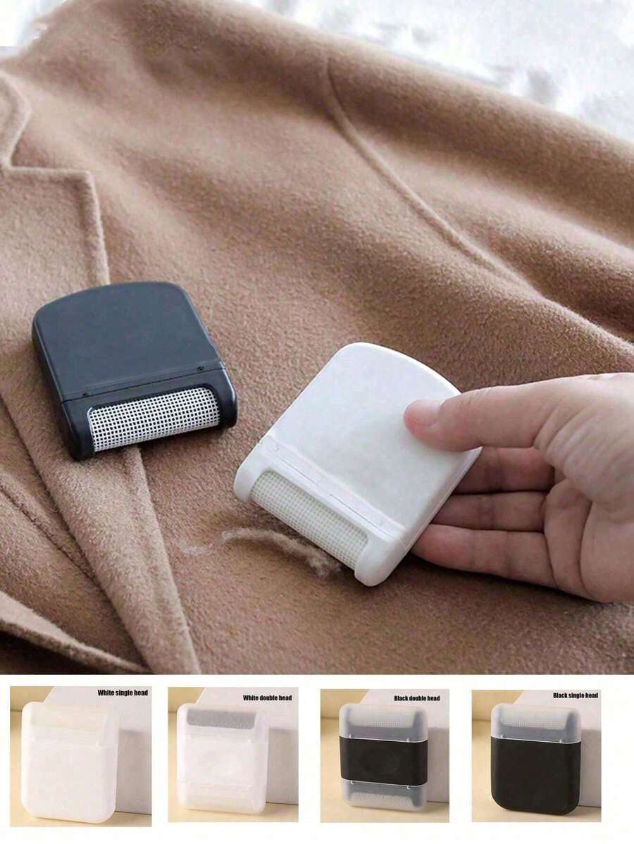1/2pcs Portable Mini Creative Lint Remover Manual, Manual Fabric Defuzzer, Hair Ball Trimmer Fuzz Pellet Cut Machine, Portable Epilator Sweater Clothe Shaver Laundry Cleaning Tool,Lint Rollers Carpet Hair Remover Brush For Sweater Wool Coat Clothes Brushes ,Mini Portable Cleaning Tool , For Family Business Travel With Doublehead,Clothes Cleaning,Travel Accessories