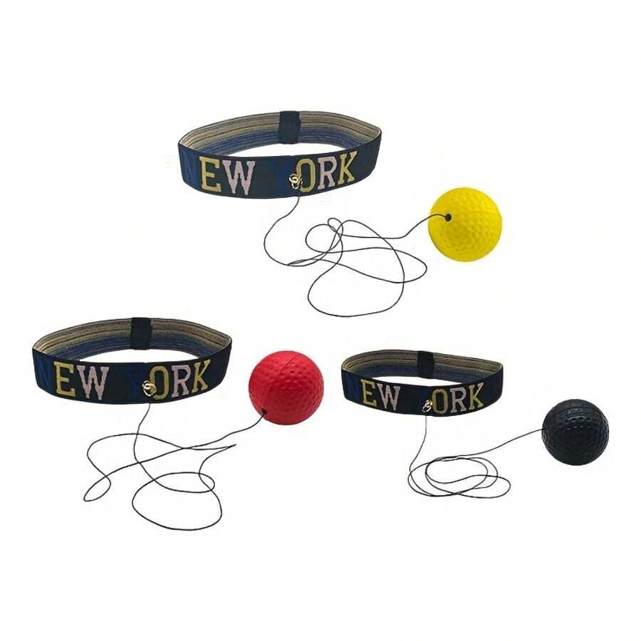 1pc Upgraded Boxing Reflex Ball Headband, Adult Training Fitness Entertainment, Suitable For Reaction And Agility Training, Gym