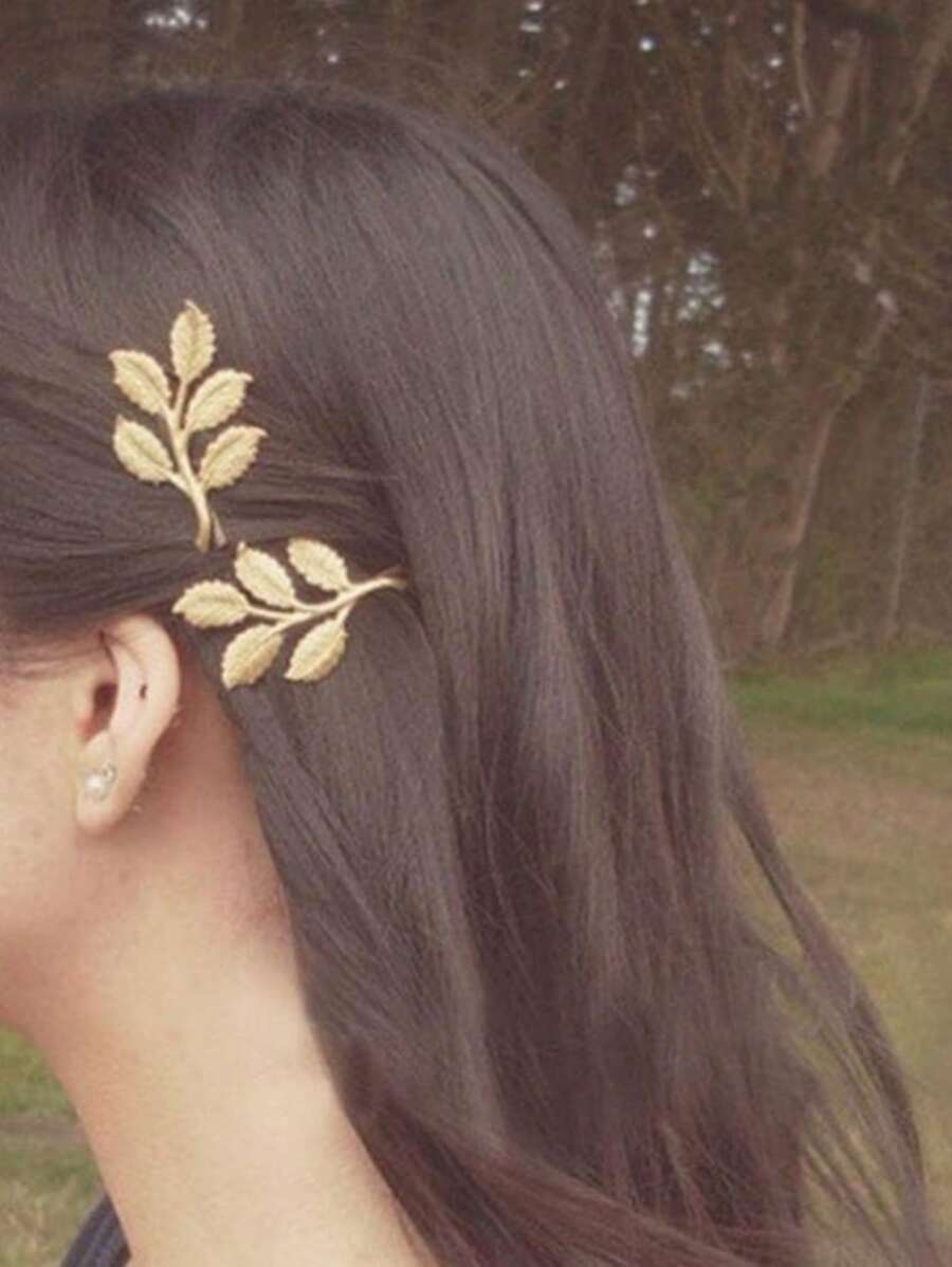 2 bucăți de agrafe de păr simple în stil Mori pentru femei, agrafe de păr la modă și proaspete și simple, agrafe de margine, accesorii de păr și articole de cap, agrafă cu gheare plate, agrafe pentru păr, agrafă de păr, gheare de păr