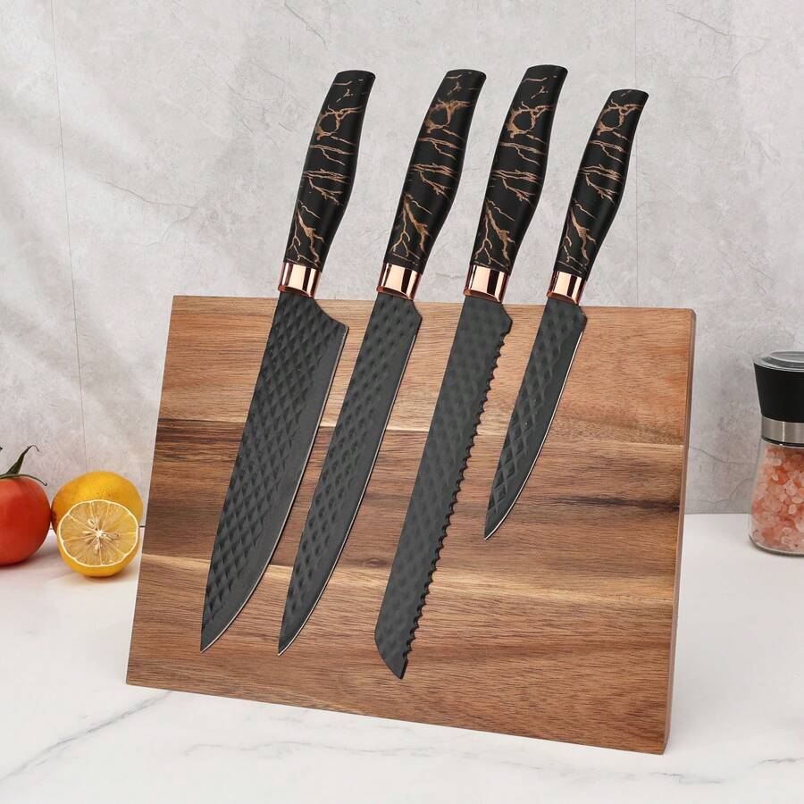 Wooden Knife Holder, Multi-Function Magnetic Knife Rack, Kitchen Knives Storage Organizer, Manufacturer
