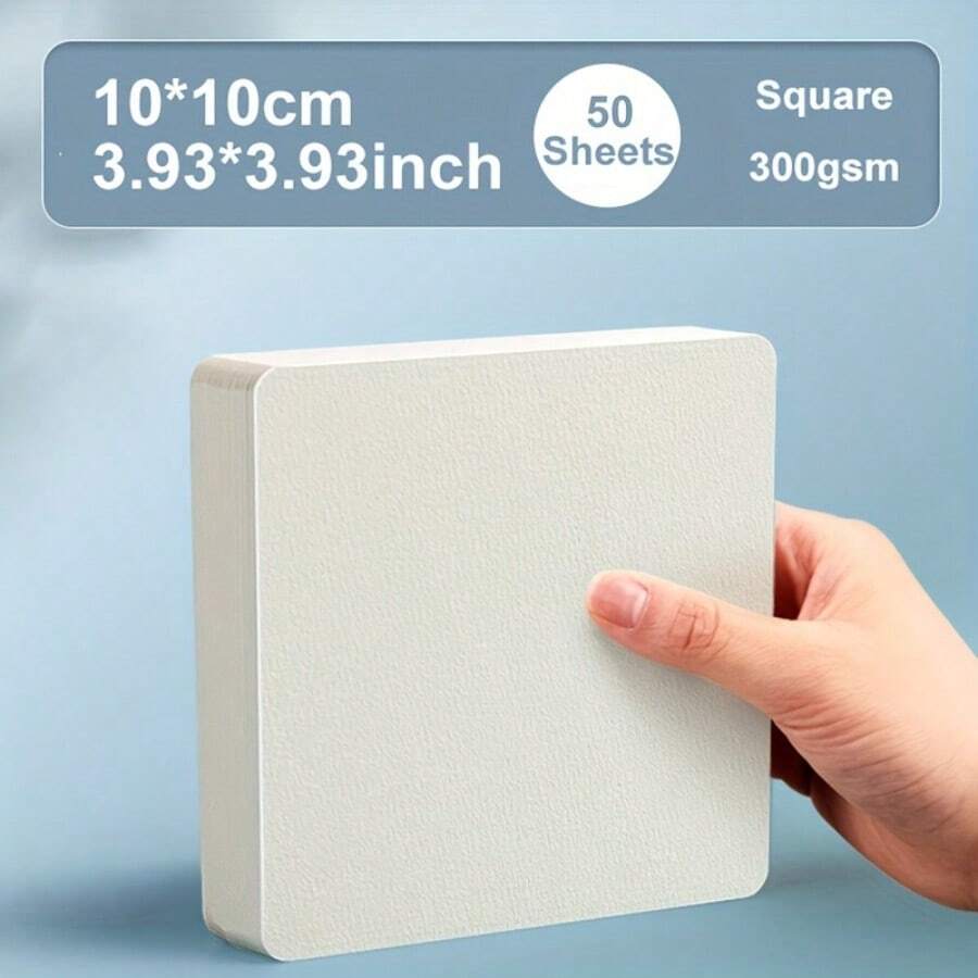 Libera tu creatividad con 50 tarjetas postales de papel acuarela de 300 g/m² - Ideales para pintar, tarjetas de agradecimiento DIY, tarjetas de felicitación, Navidad, invitaciones y cumpleaños, útiles escolares, de vuelta a la escuela
