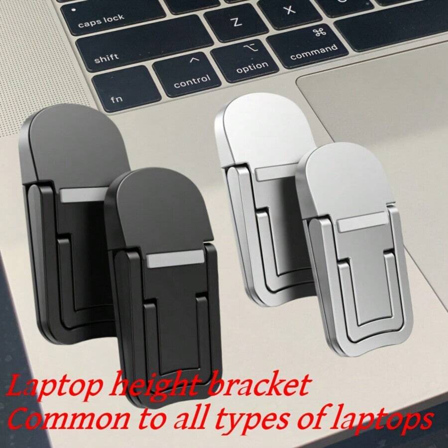 1PC Two-Speed Adjustable Notebook Stand - Foldable Laptop Holder With Cooling Ventilation & Anti-Slip Base, Portable Computer Elevating Stand - For Home Office, Gaming Setup, Dorm Room Workspace - Ergonomic Laptop Riser - Dual-Height Adjustable - Heat Dissipation Stand - Compact Desk Organizer - Study & Work Accessory,Back To School,School Supplies