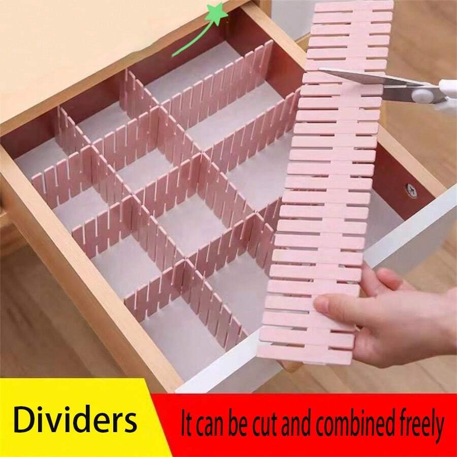 4pcs Drawer Storage, Divider, Free Combination, Socks, Compartment Compartment, Cabinet Division, Artifact Finishing, Grille, Partition Isolation