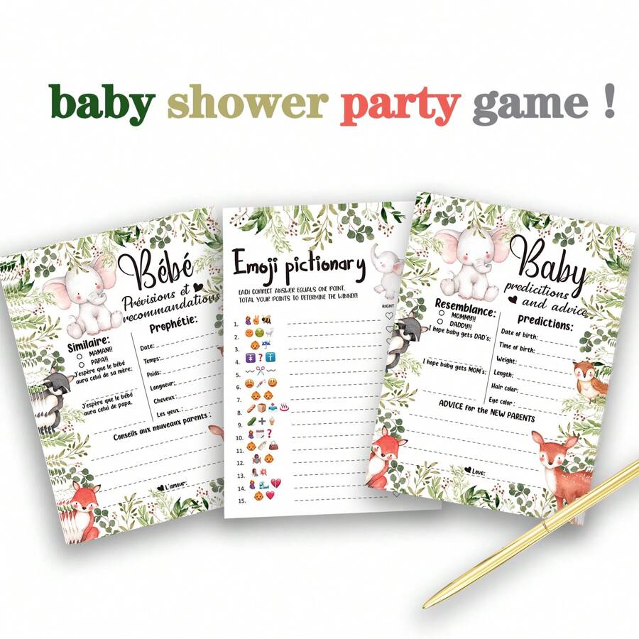 Set de 10 tarjetas para jugar al Reveal del Sexo del Bebé, juego para fiesta de revelación de sexo del bebé, fiesta de baby shower o cumpleaños