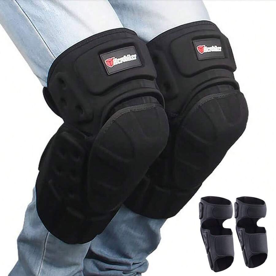 1Pc Motorcycle Knee Pads Motocross Riding Knee Protector Guard Motorbike Knee Protection Gear Anti-Fall Moto Kneepads Racing Protective Motorcycle Protective Accessories Rider Gifts