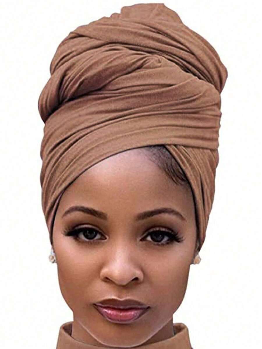 Boné de Turbante de Cor Sólida para Mulheres - Chapéu Sem Aba Multifuncional e Fashion para Uso Casual ao Ar Livre com Design à Prova de Poeira, Isolamento Térmico e Capacidade de Conversão em Lenço/Echarpe