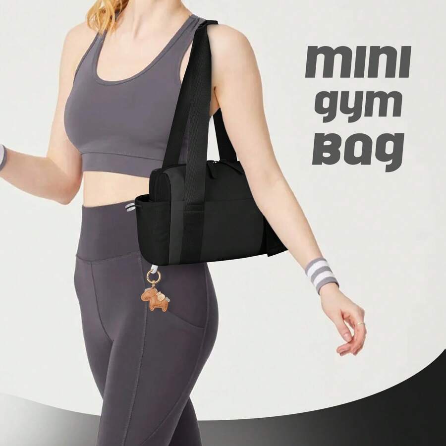 Lightweight Fitness Bag, Mini Fitness Duffel Bag, With A Dry-Wet Separation Compartment And A Small Change Pocket. It's A Fitness Tote Bag, Suitable For Workouts, Sports, And Travel.