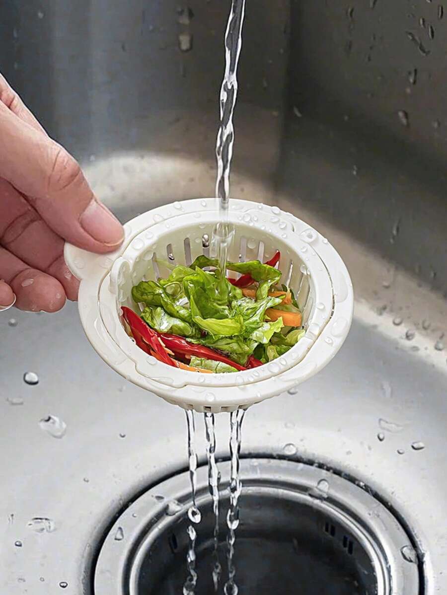 1 pièce Filtre de vidange d'évier de cuisine, outil anti-colmatage, panier de filtration pour bol de lavage de vaisselle et de légumes pour la maison