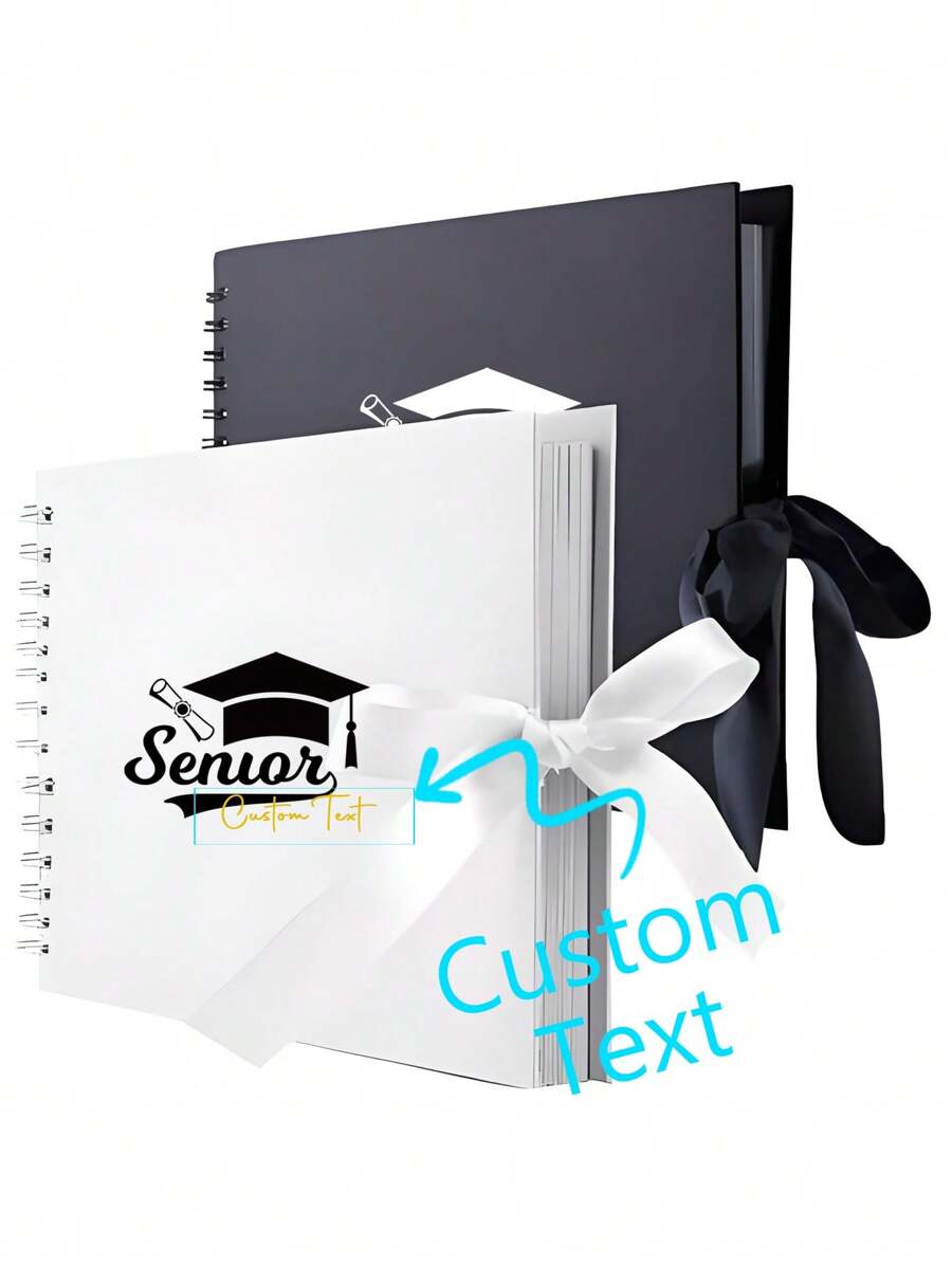 1pc Customizable Photo Album With DIY Text, Creative Photo Collection Scrapbook With Spiral Binding, Suitable For Men And Women, Graduation Season/Birthday/Holiday Gift