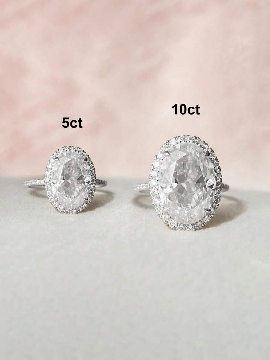 1 Stück Mode Glitzer 1 Karat birnenförmiger Verlobungsring aus Zirkonia, Hochzeitsband für Frauen und Mädchen, 925er Sterling Silber Versprechen Ring, Ewigkeitsring, hochwertiger Schmuck Geschenk für Damen
