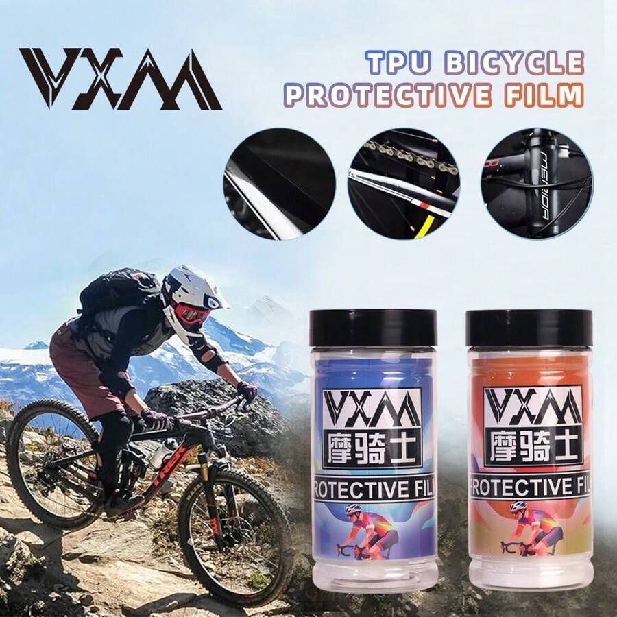 1 Set de Pegatinas protectoras para cuadro de bicicleta de montaña/carretera VXM Magic Knight, película protectora mate para pintura de bicicleta con pegatinas