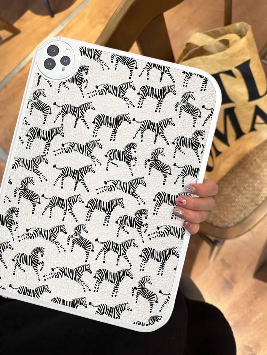 1 Peça Capa de Tablet à Prova de Choques com Estampa Fofa de Zebra para Galaxy Tab A7 LITE, iPad Pro 11 Polegadas 2021, iPad 10ª Geração