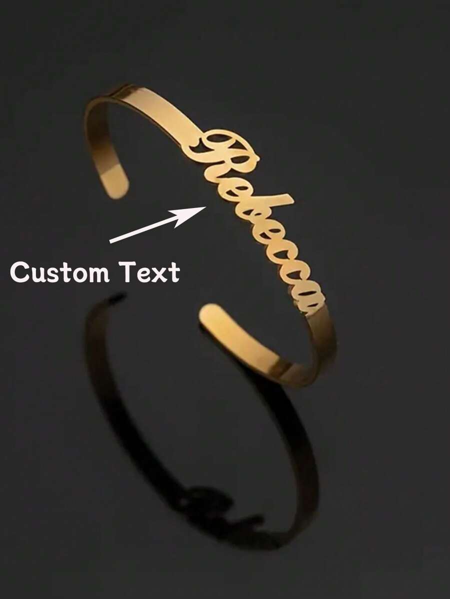Individuell graviertes Armband aus Edelstahl für Damen - Retro Boho-Stil personalisierter Schmuck, geeignet für den täglichen Gebrauch und besondere Anlässe, Geburtstags- und Muttertagsgeschenk, Party-Accessoire, hochwertige Handwerkskunst, ein Muss für Fashionbegeisterte