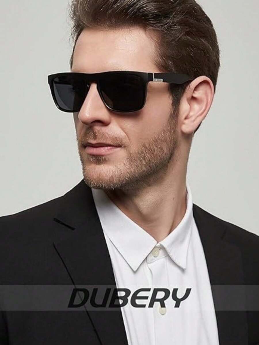 Lunettes de soleil polarisées mode D731, lunettes de soleil de sport pour la conduite avec protection UV pour hommes, lunettes de soleil décontractées P21 résistantes aux rayures en couleur mate