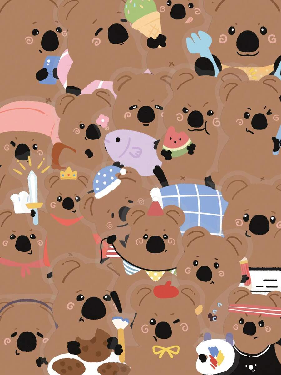 YWWBLD 50 buc Setonix Brachyurus autocolante PET cadou desene animate decorare album laptop bagaje chitară apă pahar telefon carcasă DIY Decal