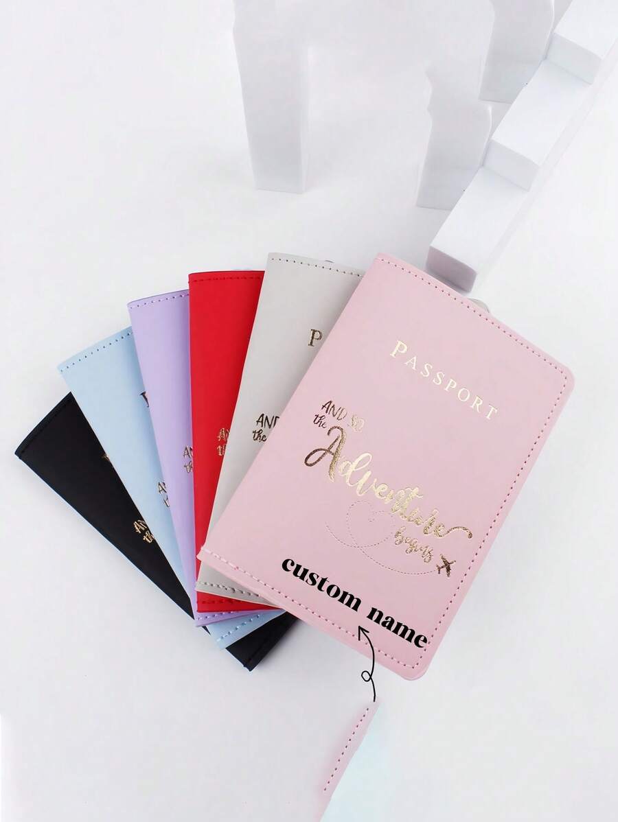 Personalized Passport Cover, Custom Leather Passport Holder With Luggage Tag Set, Travel Gift Passport Wallet, Birthday Christmas Gift