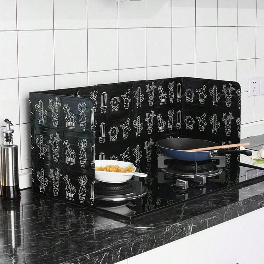 1 pièce Protège-éclaboussures de cuisine, planche isolante pliable pour la cuisson sur cuisinière à gaz, écran anti-éclaboussures résistant à l'huile