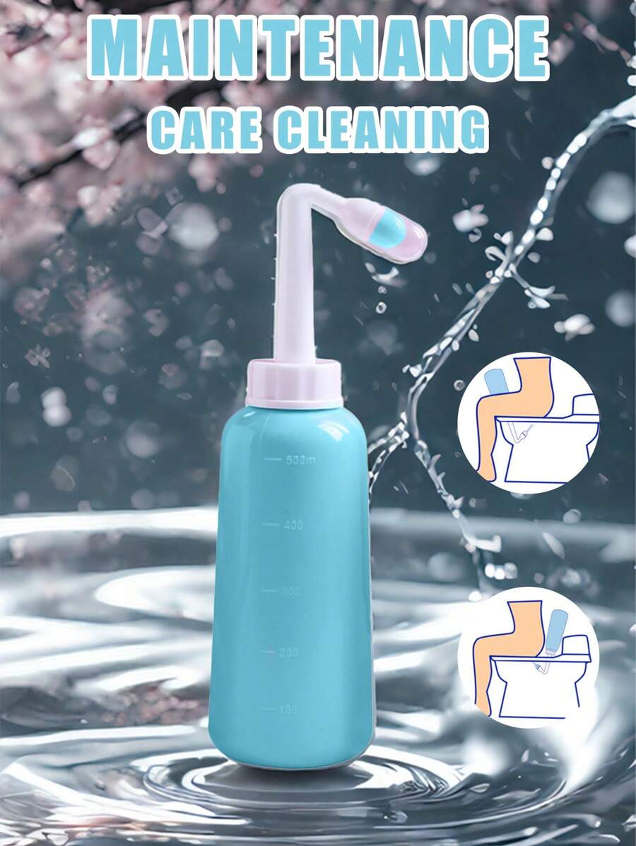 1 Peça Limpeza Portátil, Limpador Manual de 350ml/500ml para Higiene Feminina