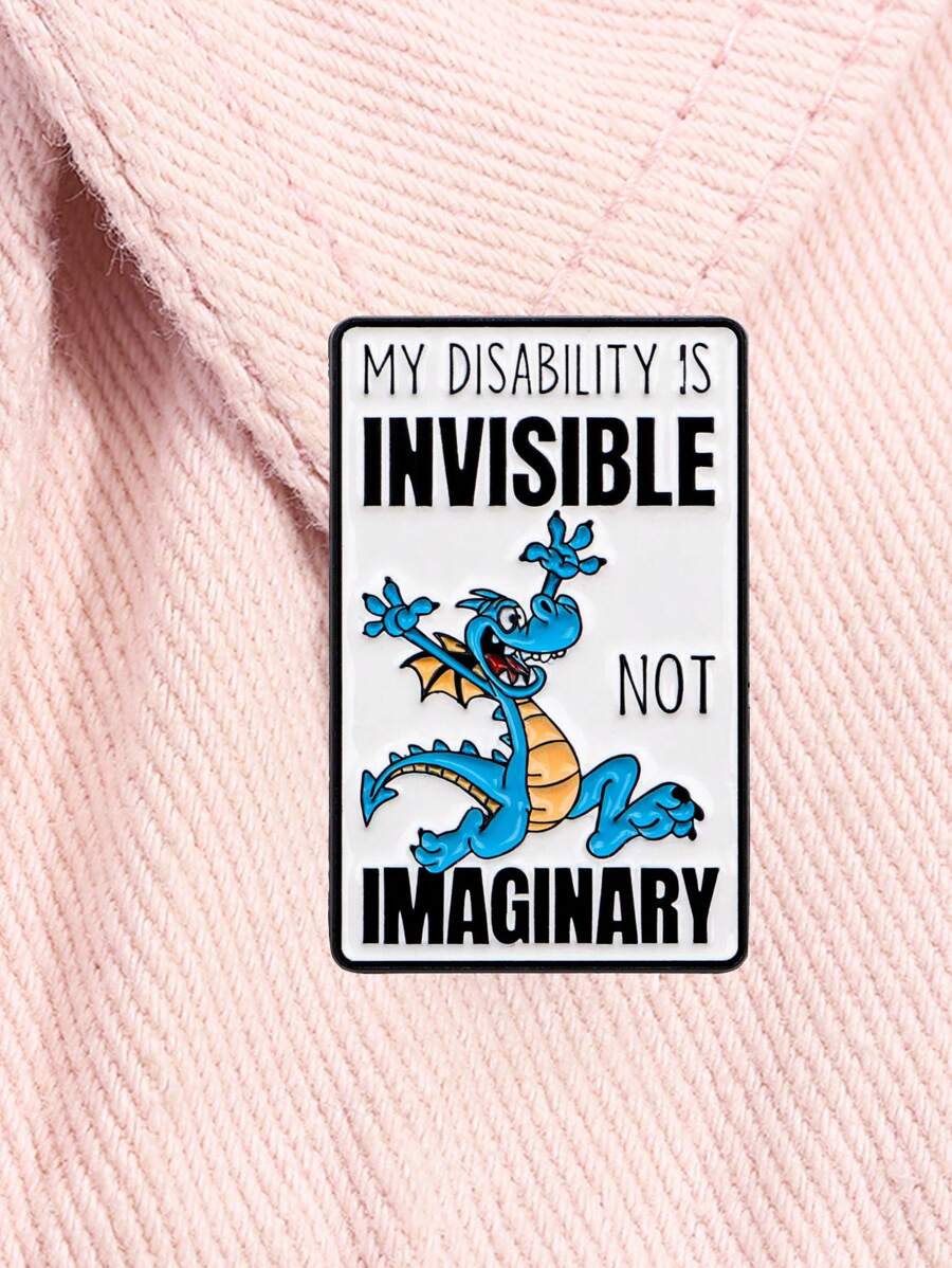 1 peça broche de esmalte para conscientização sobre saúde mental, broche de desenho animado de dragão azul, alfinetes de lapela, crachá, acessórios de roupas, joias da moda, presentes