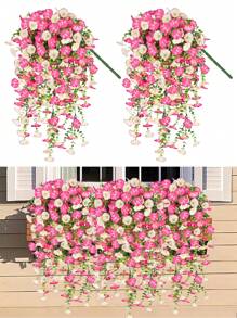Morning Glory Wall Hanging Gradient Pink + White Edge Pink